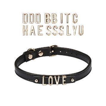 Чокер Liebe Seele DIY Choker with 21 Removable Letters, знімні букви, 21 буква в комплекті SX1673 фото