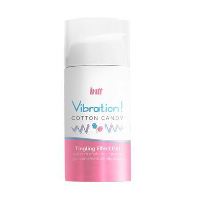 Рідкий вібратор Intt Vibration Cotton Candy (15 мл), густий гель, дуже смачний, діє до 30 хвилин SO9812 фото