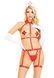 Костюм медсестри Leg Avenue 2PC Vegan Leather Nurse Harness Teddy and Headband Red L, шапочка SX1718 фото 5