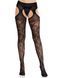 Колготки Leg Avenue Cross Hatch Floral Lace Suspender Hose One Size SX2750 фото 2