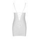 Сорочка з вирізами на грудях, стрінги Passion LOVELIA CHEMISE L/XL, white SO4762 фото 6