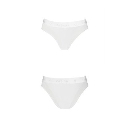 Трусики з прозорою вставкою Passion PS002 PANTIES S, white SO4197 фото