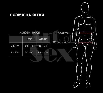 Чоловічі трусики XS-2XL з силіконовою анальною пробкою Art Sex - Sexy Panties plug size L Black SO5879 фото