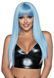 Довга блакитна перука Leg Avenue Long straight bang wig Blue, гладенька, 61 см SX1041 фото 1