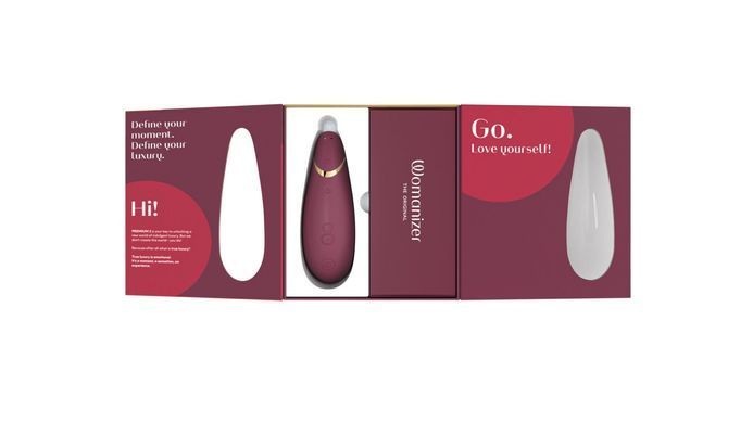 Вакуумний кліторальний стимулятор Womanizer Premium 2 - Bordeaux, функції Autopilot та Smart Silence SO8750 фото