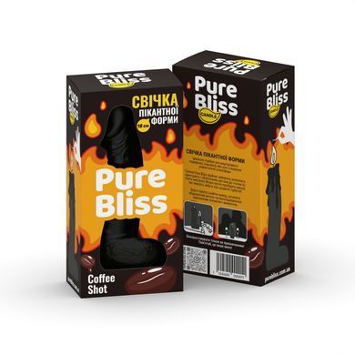 Ароматна свічка пікантної форми Pure Bliss Black Coffee Shot (Кава) 18 см SX3036 фото