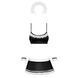 Атласний еротичний костюм покоївки Obsessive Maid set S/M, black, 5 предметів SO7715 фото 5