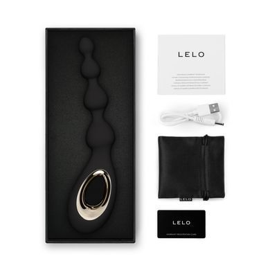 Анальне намисто з вібрацією LELO Soraya Beads Black, різний діаметр намистин, 8 режимів SO9531 фото