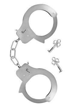Металеві наручники Fetish Tentation Adjustable metal wrist cuffs, 2 ключі SX1090 фото