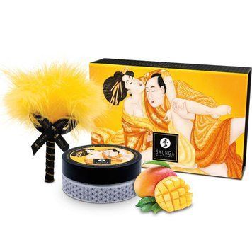 Смачна пудра для оральних пестощів Shunga Body Powder Luscious Mango, 75 г, аромат манго SX0589 фото