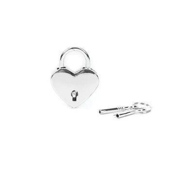 Замочок-сердечко Liebe Seele Heart Shape Padlock Silver (2 шт), універсальний SX1679 фото