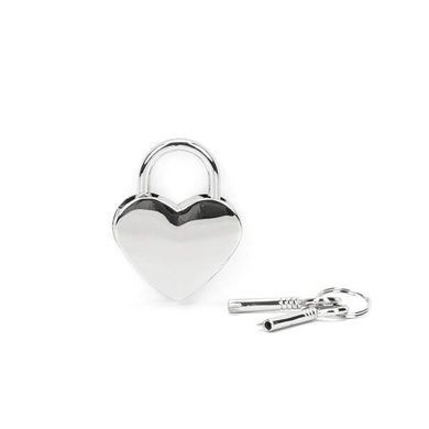 Замочок-сердечко Liebe Seele Heart Shape Padlock Silver (2 шт), універсальний SX1679 фото