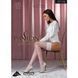 Панчохи Passion ST119 1/2 white, ажурна силіконова резинка з квітковим декором і люрексовою ниткою SO5782 фото 3
