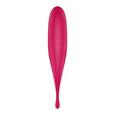 Вібратор для клітора з вакуумною стимуляцією Satisfyer Twirling Pro Red SO7802 фото
