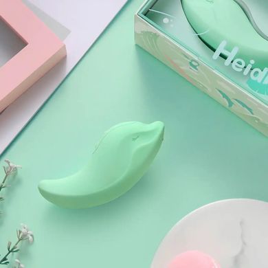 Вібратор та кліторальний стимулятор KISSTOY Heidi Green SX3313 фото