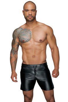 Чоловічі шорти з мокрим ефектом Noir Handmade H061 Powerwetlook shorts, L SX0105 фото