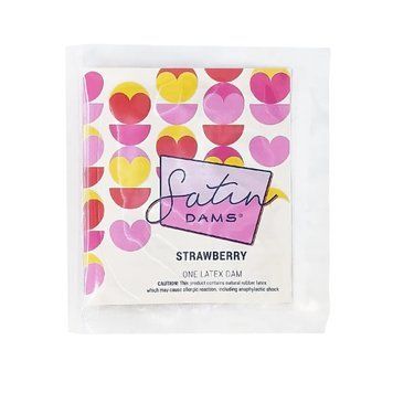 Латексна серветка Satin Dams Strawberry 1 шт SX1257 фото