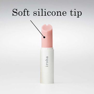 Вібратор-помада IROHA STICK White, плавне збільшення потужності SO3575 фото