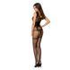 Бодістокінг Passion BS052 black, комбінезон, імітація корсета з підтяжками, панчіх і трусиків PBS052B фото 4