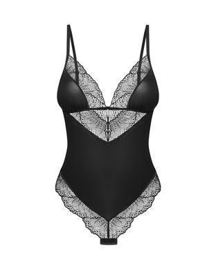 Тедді Obsessive Lobellis teddy, M/L, чорне, ліф з м&rsquo;якою чашкою, відкрита спина, низ-стрінги SX1015 фото