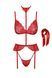 Комплект Kissable Bondage Kiss Set Red L/XL SX1963 фото 8