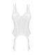Корсет Obsessive Arrowel White corset S/M, з підв&rsquo;язками для панчіх SX2585 фото 2