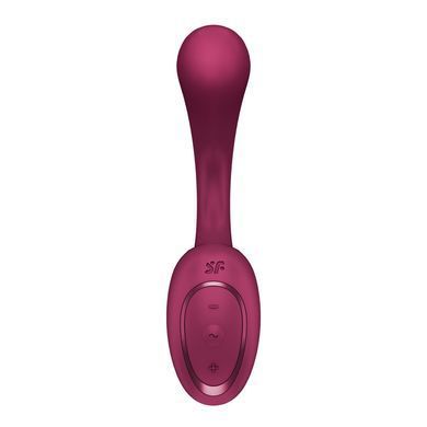 Вагінально-кліторальний вібратор Satisfyer G for Goddess 2 Wine Red, 2 мотори SX3260 фото
