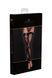 Панчохи без миска Noir Handmade F243 Tulle stockings with patterned flock embroidery, S SX0155 фото 6