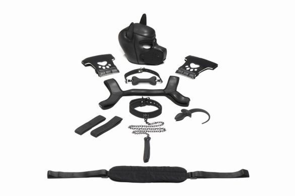 Набір BDSM цуценя Master Series Luxury Pup Arsenal Set - Black SX1194 фото