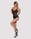 Сітчасте боді на кісточках Obsessive Amanta teddy L/XL, чорне, з доступом SO7199 фото 3