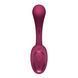 Вагінально-кліторальний вібратор Satisfyer G for Goddess 2 Wine Red, 2 мотори SX3260 фото 3