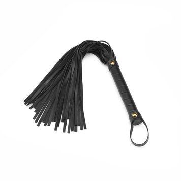 Флогер Liebe Seele Black Organosilicon Flogger, 44 см, екошкіра SO9488 фото