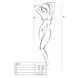 Бодістокінг Passion BS033 white, сукня-сітка на бретелях, прозора PBS033W фото 4