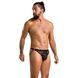 Чоловічі відкриті сліпи Passion 034 OPEN LUKE XXL/XXXL Black, екошкіра SO7575 фото 3