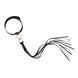 Нашийник с флогером Rosy Gold - Collar with Flogger - Black SX1198 фото 3