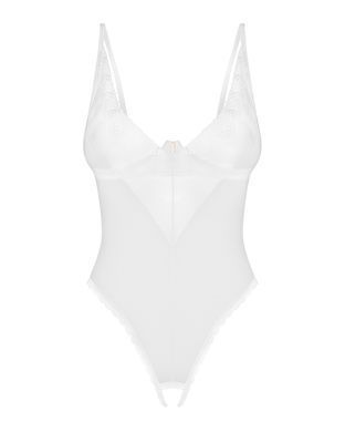 Боді з доступом Obsessive Alissium crotchless teddy, M/L, ліф з м&rsquo;якою чашкою, високі трусики SX0598 фото