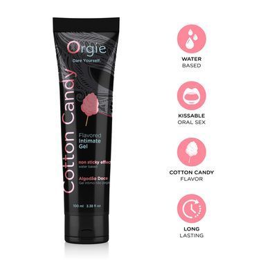 Лубрикант на водній основі Orgie Lube Tube Cotton Candy, 100 мл, зі смаком та ароматом солодкої вати SX1522 фото