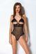 Еротичне боді Passion DOLLY BODY, S/M, black, з відкритими чашками SO9702 фото 5
