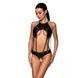 Розпродаж!!! Боді з екошкіри з ремінцями та перфорацією Tamaris Body black L/XL &mdash; Passion SO5793 фото 1