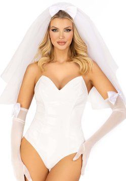 Фата нареченої Leg Avenue Tiered bridal veil O/S Whie SO9232 фото