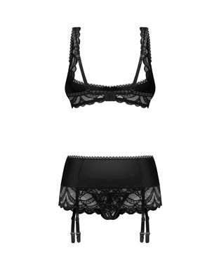 Комплект Obsessive Lecille 3-pcs crotchless set S/M SX3106 фото