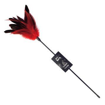 Лоскітка з пером півня Art of Sex &ndash; Feather Paddle, червона SO6610 фото