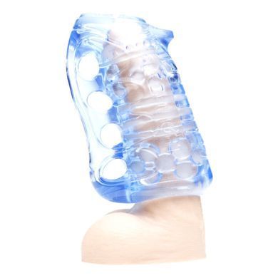 Мастурбатор Fleshlight Fleshskins Grip Blue Ice, надійна фіксація на руці, відмінно для пар та мінета F16623 фото