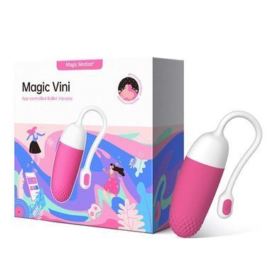 Смарт-віброяйце Magic Motion Vini Pink, керування зі смартфона SO2693 фото