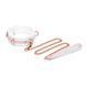 Нашийник з повідцем Liebe Seele White & Pink Fairy Goat Leather Collar SX2826 фото 1