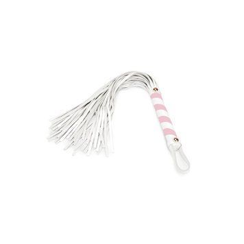 Флогер Liebe Seele White & Pink Leather Flogger SX2832 фото