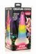 Фентезійний фалоімітатор Creature Cocks Luminescent Rainbow Silicone Dildo, світиться в темряві, 19,6 см SX2222 фото 4