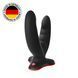 Подвійний фалоімітатор Fun Factory RYDE black, гнучкі стовбури, присоска SX0976 фото 1