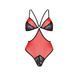 Напівпрозоре боді з мереживом Passion PEONIA BODY S/M red SO8461 фото 3