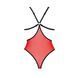 Напівпрозоре боді з мереживом Passion PEONIA BODY S/M red SO8461 фото 4